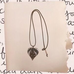 bohemian heart shaped statement necklace